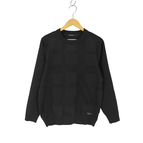 ブラックレーベルクレストブリッジ BLACK LABEL CRESTBRIDGE コンフィーシャドーチェックニット メンズ JPN:M