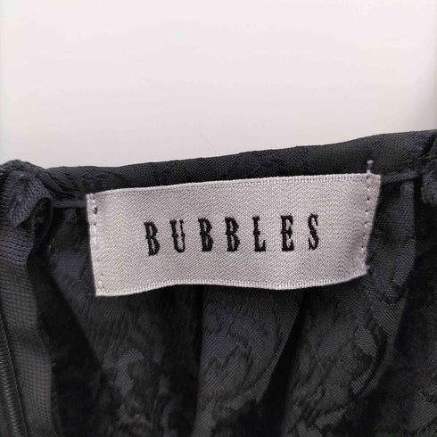 バブルス BUBBLES 花柄 総柄 織り スクエアネック ブラウス タイト ミニ スカート セットアップ レディース FREE