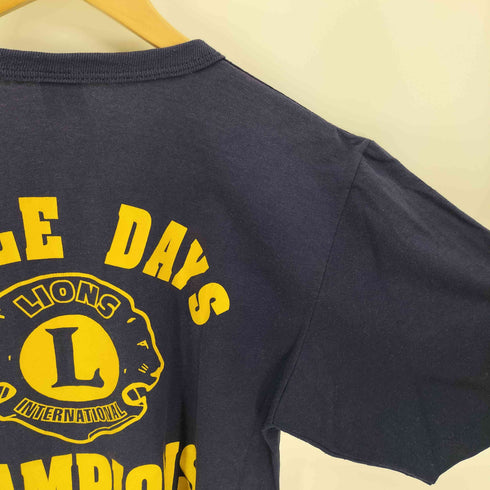ラッセルアスレチック RUSSELL ATHLETIC 90S USA製 Terra-Gators ドラゴン プリント ヘンリーネック Tシャツ 袖シングルステッチ メンズ