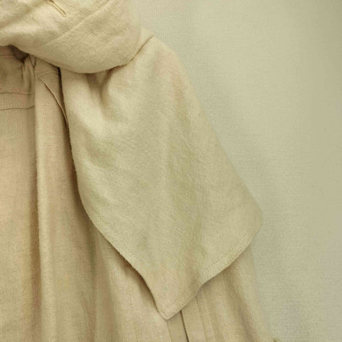 ビューティフルピープル beautiful people 2019 WINTER コレクション linen blanket military long cape リネンブランケット ミリタリーロングケープ レディース 36