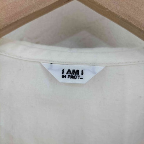 アイアムアイインファクト I am I in fact... オーガニックコットン タイプライター 大きな衿ブラウス レディース FREE