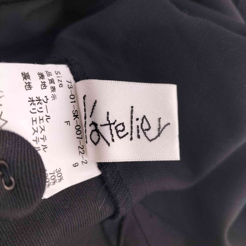 アトリエドゥサボン latelier du savon T/W/R stretch twill しかくい裾SK レディース FREE