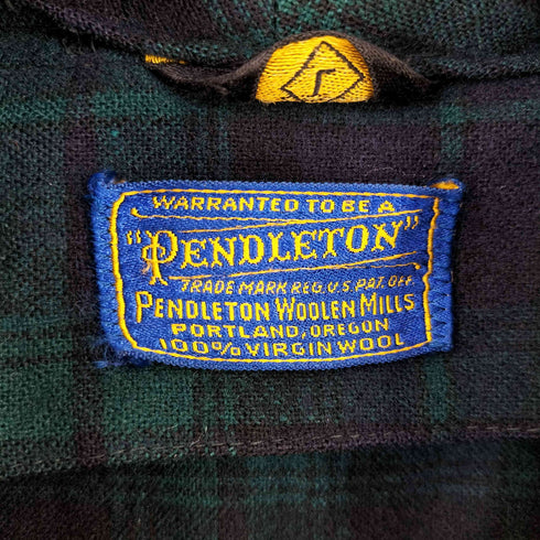 ペンドルトン PENDLETON 40S ブラックウォッチ ガウンコート メンズ import:L