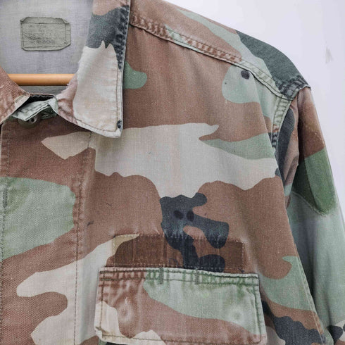 ユーエスアーミー U.S. ARMY 90s ウッドランドカモ ミリタリーシャツ メンズ SMALL - REGULAR