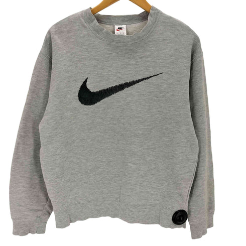 ナイキ NIKE 銀タグ スウッシュ クルーネックロゴスウェット メンズ import:L