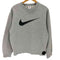 ナイキ NIKE 銀タグ スウッシュ クルーネックロゴスウェット メンズ import:L