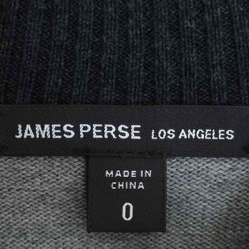 ジェームスパース JAMES PERSE コットンウール ラグラン ニット ブルゾン メンズ 0