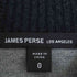 ジェームスパース JAMES PERSE コットンウール ラグラン ニット ブルゾン メンズ 0