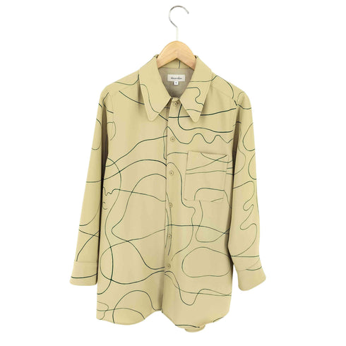 スティーブンアラン Steven Alan CURVE PRINT SHIRT レディース JPN:M
