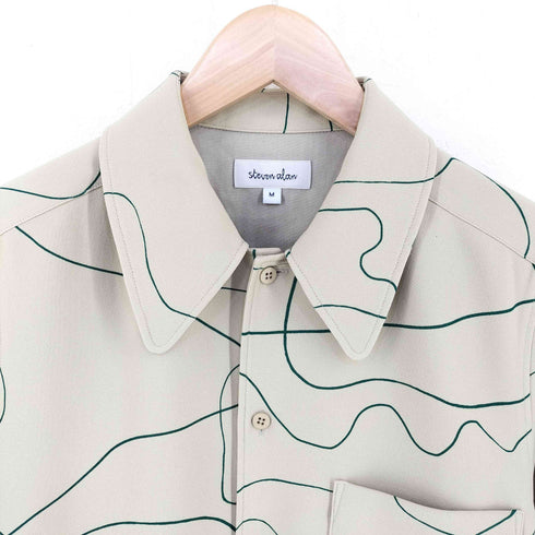 スティーブンアラン Steven Alan CURVE PRINT SHIRT レディース JPN:M