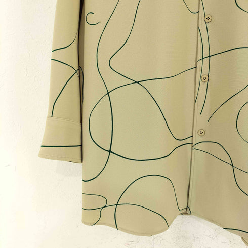スティーブンアラン Steven Alan CURVE PRINT SHIRT レディース JPN:M