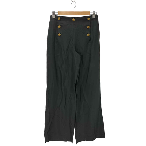 ラルフローレン RALPH LAUREN Mulberry silk 金釦 セーラー シルクパンツ レディース 4/160/72A