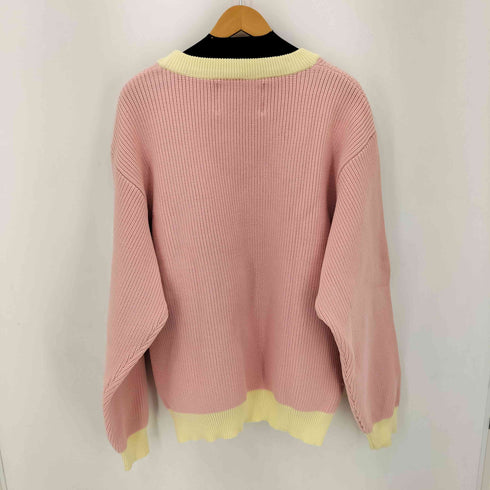 ローガン LOGAN 別注 カレッジニット Vネック オーバー シルエット メンズ