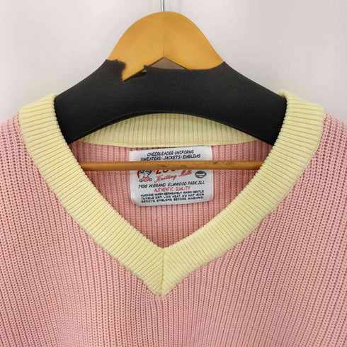 ローガン LOGAN 別注 カレッジニット Vネック オーバー シルエット メンズ