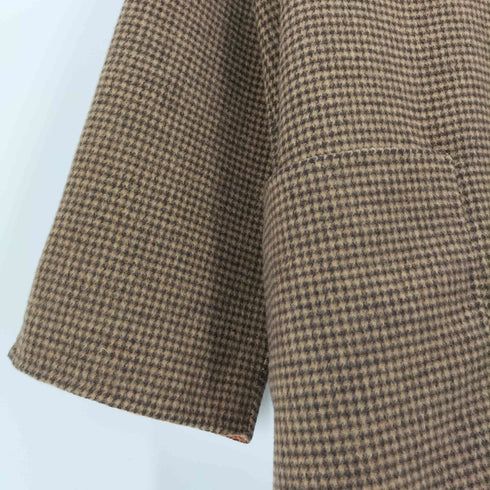 シンプリシテェ SIMPLICITE 21AW 千鳥格子 リバーシブル ウール コート レディース