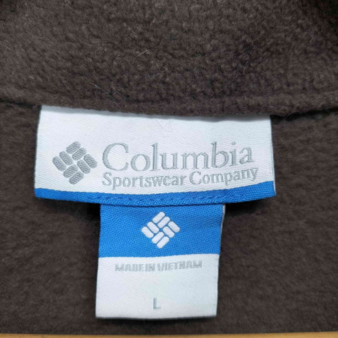 コロンビア Columbia ロゴ刺繍フリースジャケット レディース L