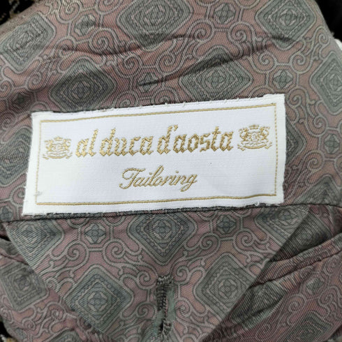 al duca d'aosta 裏地総柄 千鳥格子 テーラードジャケット メンズ