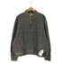 ザラ ZARA ブラックデニム ハーフジップ プルオーバー スウェット メンズ import:XL