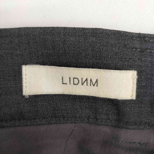 リドム LIDnM 21AW ウール混 ウエストイージー 2タック ワイドスラックスパンツ メンズ JPN:L