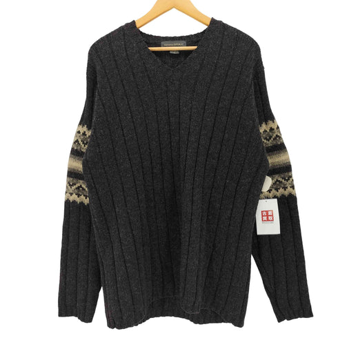 バナナリパブリック BANANA REPUBLIC 00S Vネック ウール ニットセーター メンズ import:XL