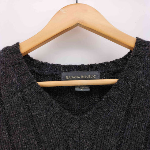 バナナリパブリック BANANA REPUBLIC 00S Vネック ウール ニットセーター メンズ import:XL