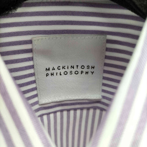 マッキントッシュフィロソフィー MACKINTOSH PHILOSOPHY ストライプボタンダウンシャツ メンズ US:36