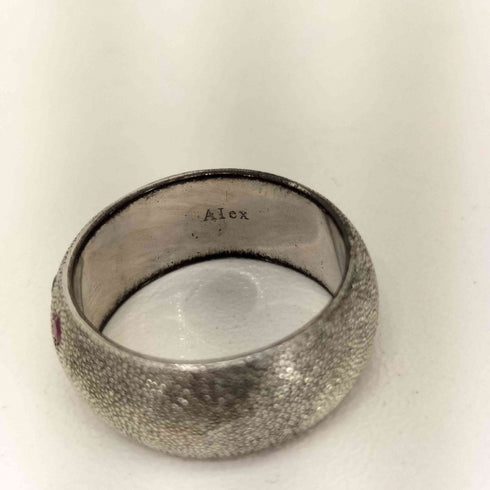 ALEX JEWELRY スターダスト加工 リング メンズ 13号