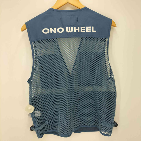 ONO WHEEL ロゴ ワッペン メッシュ フィッシング ベスト サイクリング ロード メンズ 95