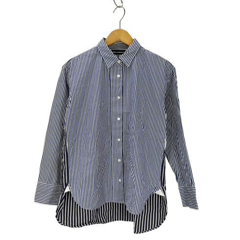 ユニクロプラスジェイ UNIQLO+J スーピマコットンオーバーサイズストライプシャツ レディース JPN:M