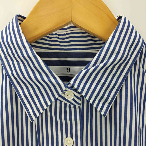 ユニクロプラスジェイ UNIQLO+J スーピマコットンオーバーサイズストライプシャツ レディース JPN:M