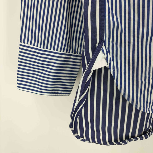 ユニクロプラスジェイ UNIQLO+J スーピマコットンオーバーサイズストライプシャツ レディース JPN:M