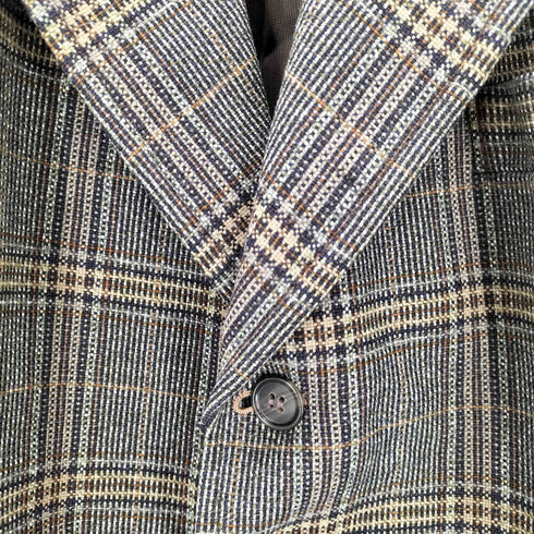 Two ply thornproof ツイード シングルテーラードジャケット 英国製 メンズ