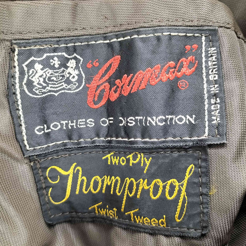 Two ply thornproof ツイード シングルテーラードジャケット 英国製 メンズ