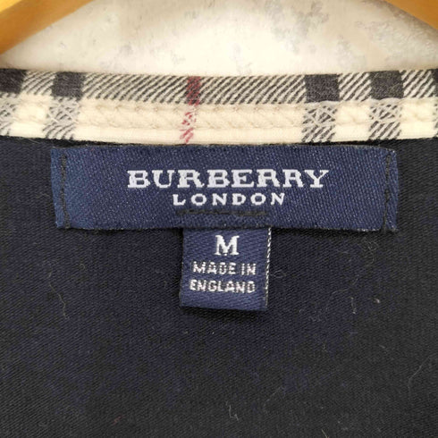 バーバリーロンドン BURBERRY LONDON 袖襟パイピング 長袖カットソー MADE IN ENGLAND レディース M