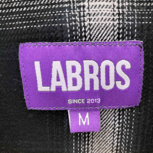 ラブロス LABROS チェックジップシャツ メンズ JPN:M