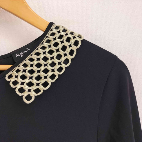 アニエスベー agnes b. PARIS 襟付き ストレッチワンピース レディース 2