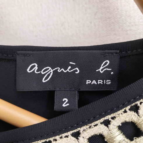 アニエスベー agnes b. PARIS 襟付き ストレッチワンピース レディース 2