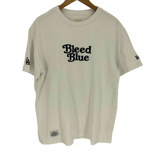 ニューエラ NEW ERA Bleed Blue フロッキー プリント ベースボール チーム Tシャツ メンズ