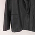 ザラ ZARA TAILORED FAUX LEATHER BLAZER JACKET BLACK レディース US L