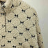 Alley by w closet リボン柄 ハーフジップ ボアブルゾンジャケット レディース