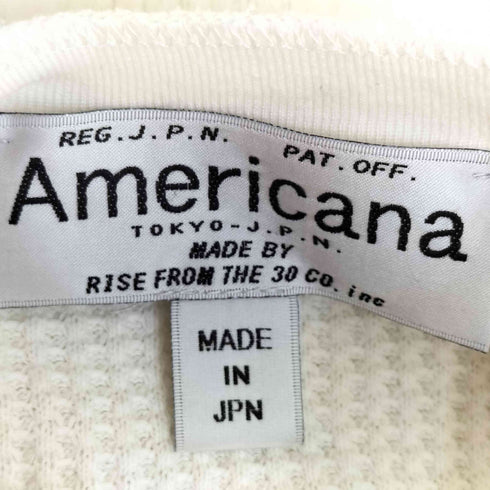 アメリカーナ Americana サーマルバックヘンリーネックカットソー レディース FREE