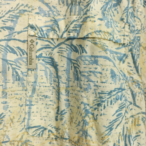 コロンビア Columbia 90-00s ボタニカル 総柄 開襟 半袖シャツ メンズ import:XL