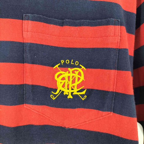 ポロバイラルフローレン Polo by RALPH LAUREN ボーダー クルーネックTシャツ メンズ import:L
