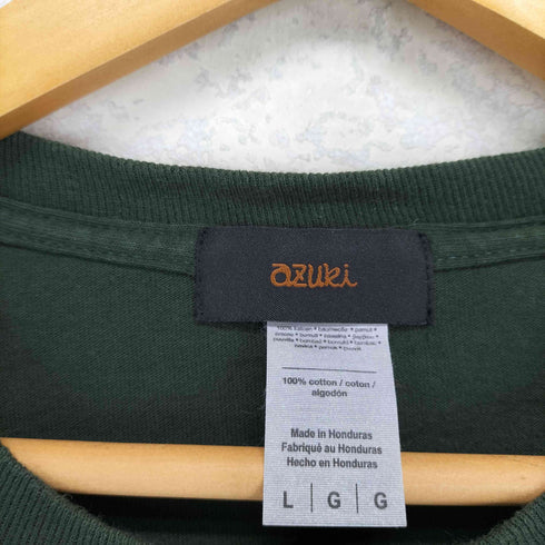 azuki 袖刺繍デザインL/S TEE メンズ JPN:L