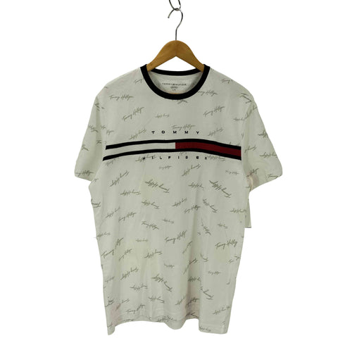 トミーヒルフィガー TOMMY HILFIGER SCRIPT TINO ブランドロゴテープ Tシャツ メンズ import:L