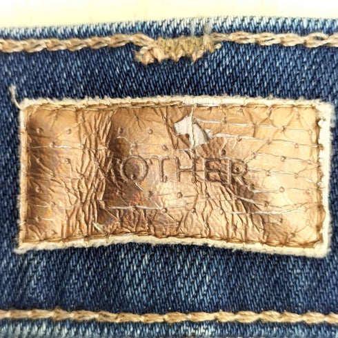 ドゥーズィエムクラス DEUXIEME CLASSE MOTHER INSIDER CROP STEP FRAY Blue Moon マザー デニムパンツ レディース 27