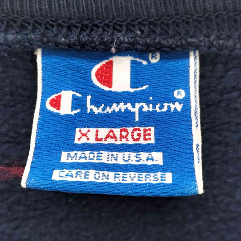 チャンピオン Champion USA製 刺繍デザインクルーネックスウェット メンズ JPN:XL