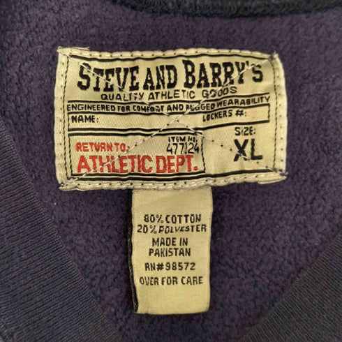 スティーブ バリース STEVE & BARRYS カレッジアーチロゴスウェット メンズ JPN:XL