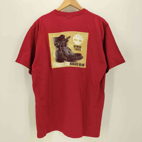 ティンバーランド Timberland USA製 両面プリント S/S Tシャツ メンズ import:S