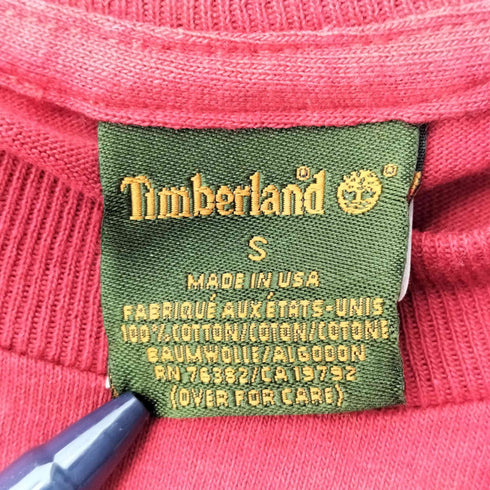 ティンバーランド Timberland USA製 両面プリント S/S Tシャツ メンズ import:S